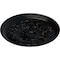 Ekena Millwork Damon Ceiling Medallion (Fits Canopies up to 3 3/8"), Hand-Painted Jet Black, 20"OD x 1 1/2"P CM20DABLF - alternate 3